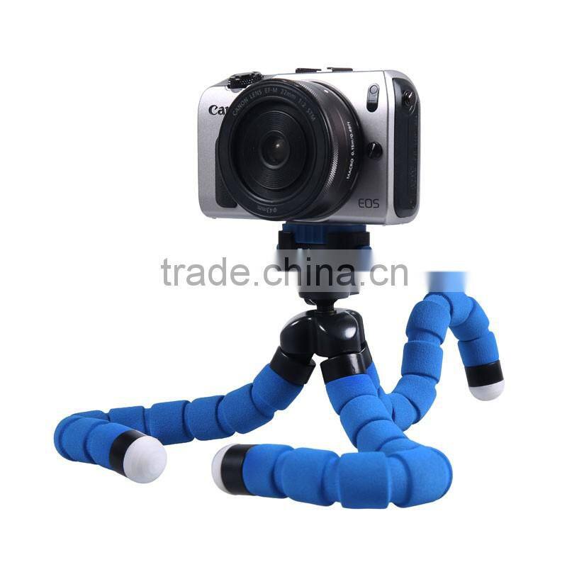 Fotopro industrial 360 degree travel pocket for camera & phone aluminum and foam material table octopus flexible mini tripod