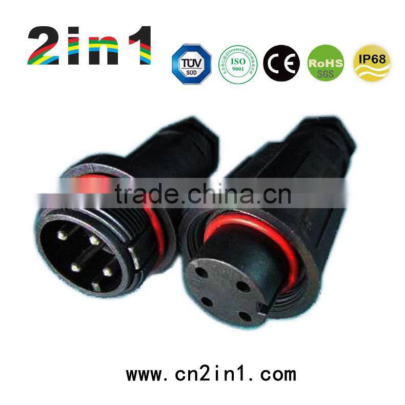 9000-4P IP68 Soldering Electric Cable Wire Waterproof Connector