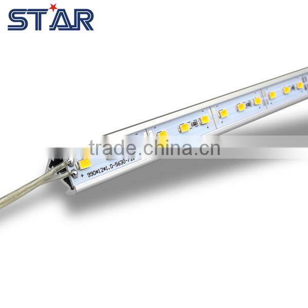 12v/24v Aluminum profile LED Rigid Bar 5730 60led/m Warm white V shape