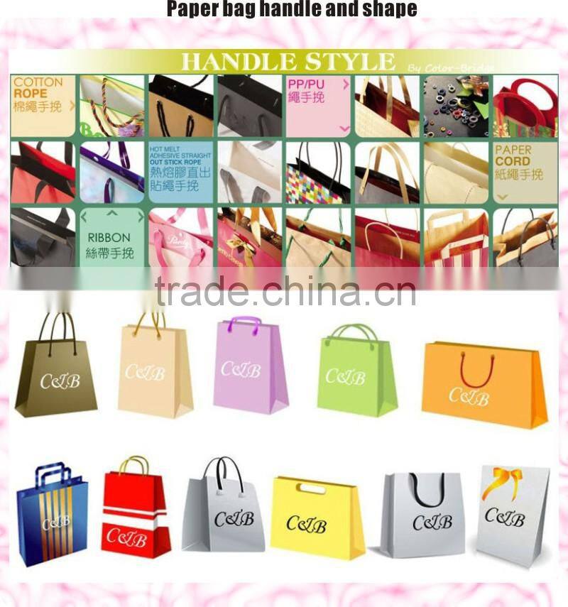 Coated paper bag gloss Chocolate paper bag