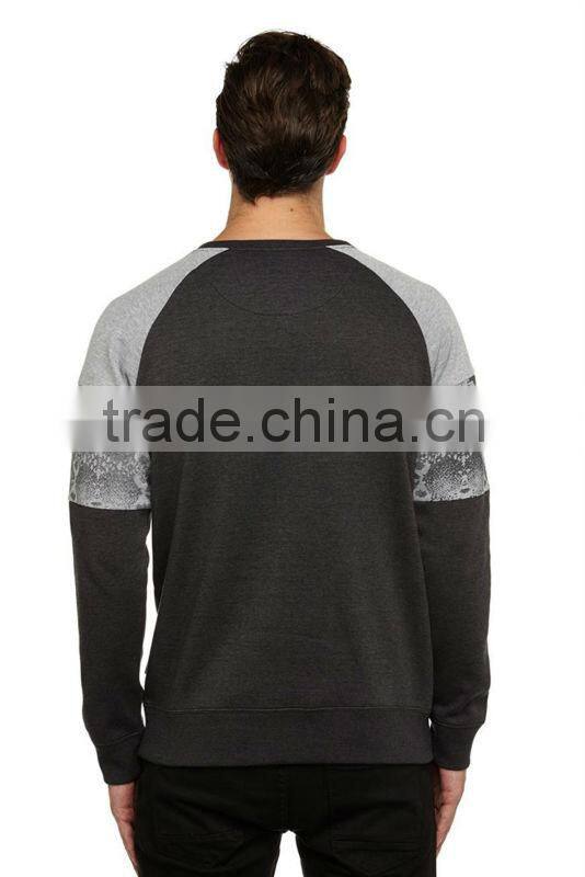 new fashion bulk wholesale mens crew neck raglan sleeves hoodie