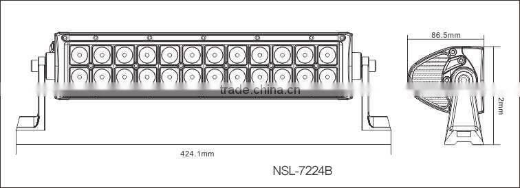 High Quality 13inch Car Led Lamp 72W C REE Led Light bar