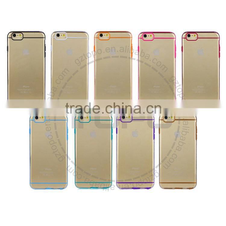 Clear Ultra-Thin Anti-scratch Hard PC Back cover Transparent Phone Case TPU Bumper Case For iphone 6 6s plus