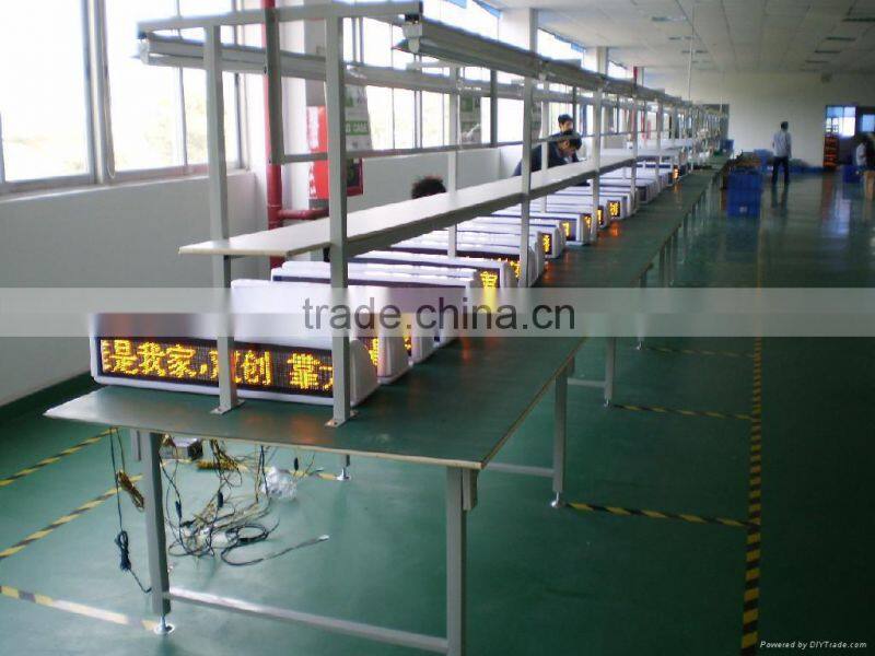 Digital advertising light weight rolling message led taxi board