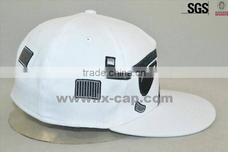 6 panel plain blank snapback hat