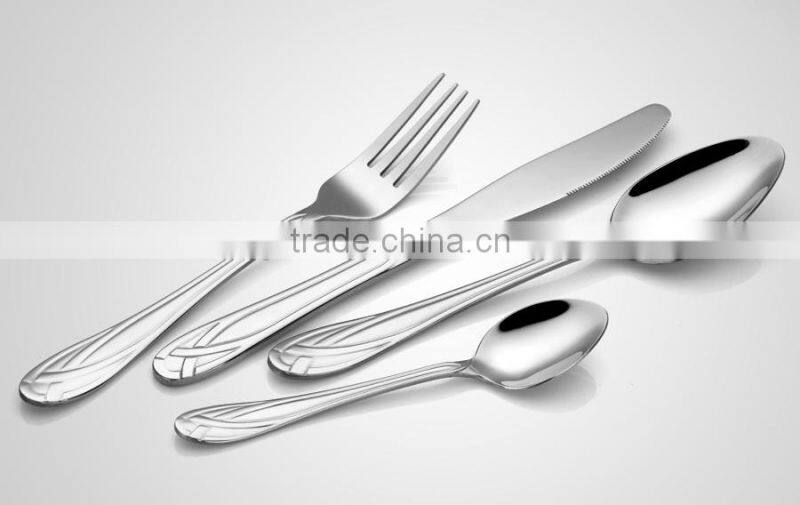 Highly finish stainless steel dinner set