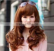 Elegant and beautiful shag curly wig