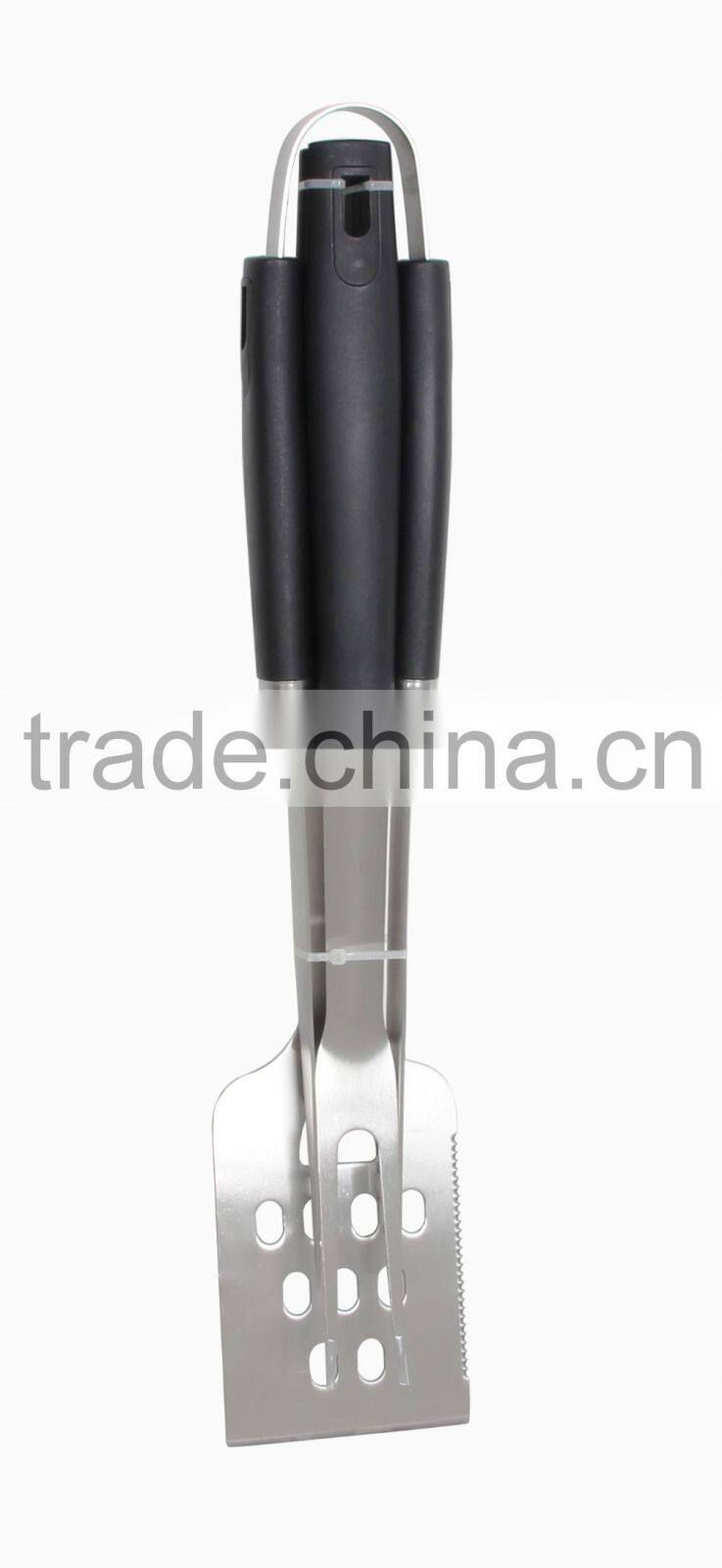 P-BT1057 Outdoor Barbecue 3pcs Stainless Steel BBQ Grill Tool Set with PP Handle bbq set bbq tools set