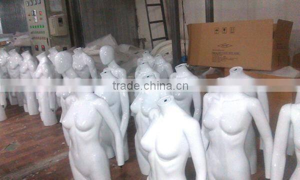 Plastic Female mannequin bust