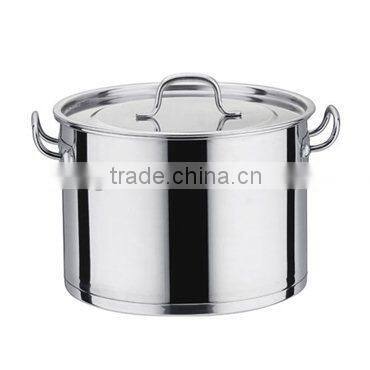 SuperSteel 18/8 Stainless Steel Induction Ready Stock Pot with Cover, 20-Quart, Natural
