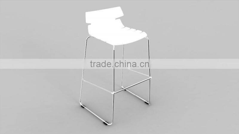 China Wholesale steel legs bar stool high chair