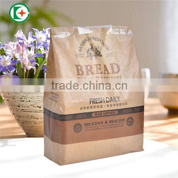 Bread paper bag be made by greaseproof paper for bread packaging paper bag