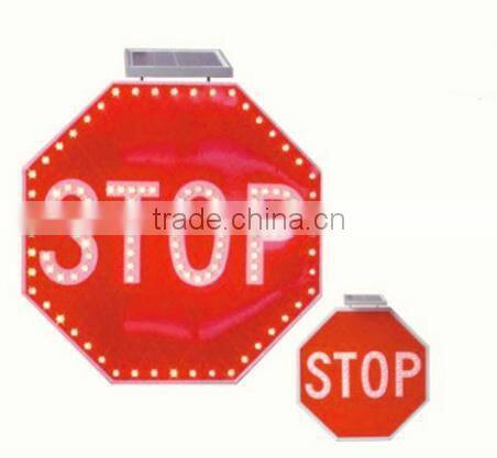 cycle solar traffic signs/aluminum traffic sign board cycle/solar powered portable variable me