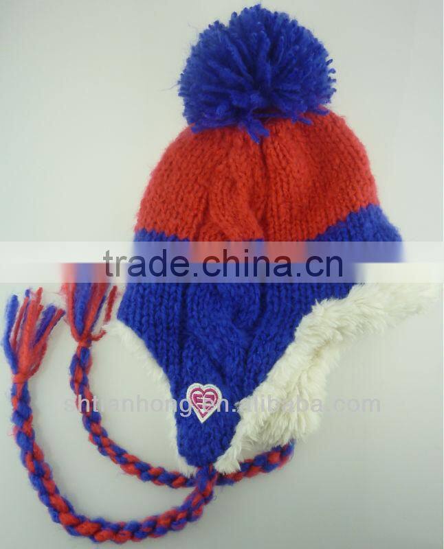 fashion high quality winter hats with strings