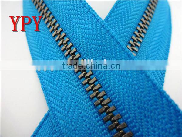 top sale metal zipper with blue tape