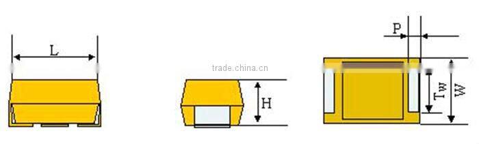 3528 10uf chip tantalum capacitor 25v 106 general purpose