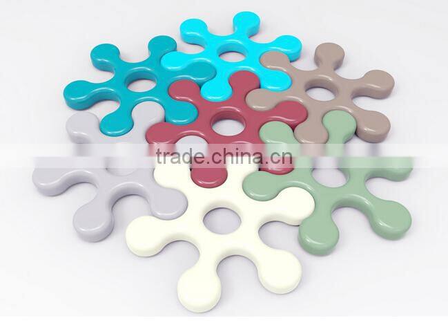 New Design Colorful Heat Resistant silicone placemat and silicone coasters
