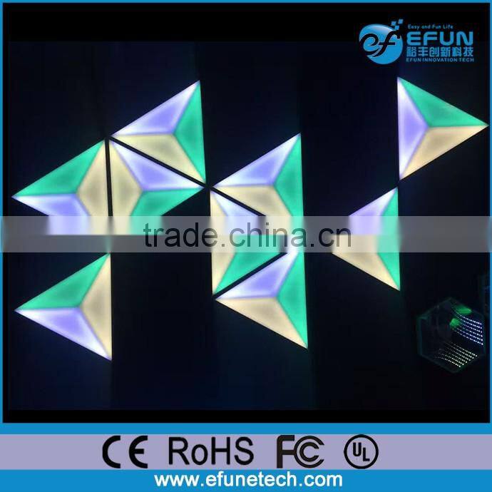 waterproof nightclub decorative disco diy 3d led triangle panel light