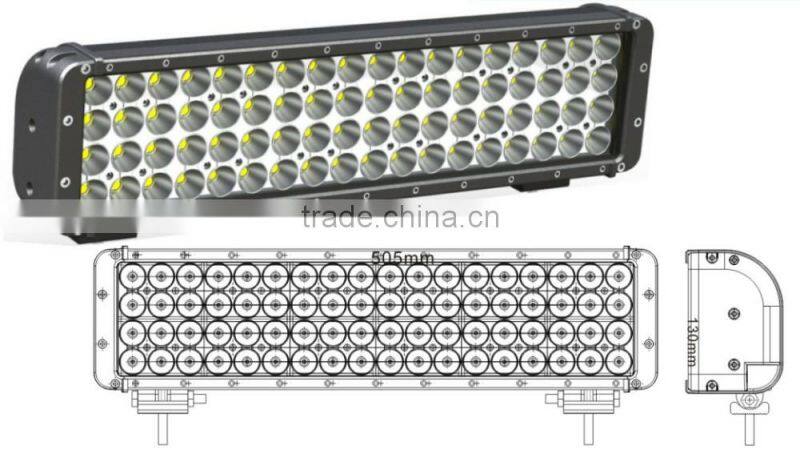 20'' 216w led off road led light bar MZ China factory wholesale 12v car led light bar for offroad IP67 CE RoHs led bar hot sales