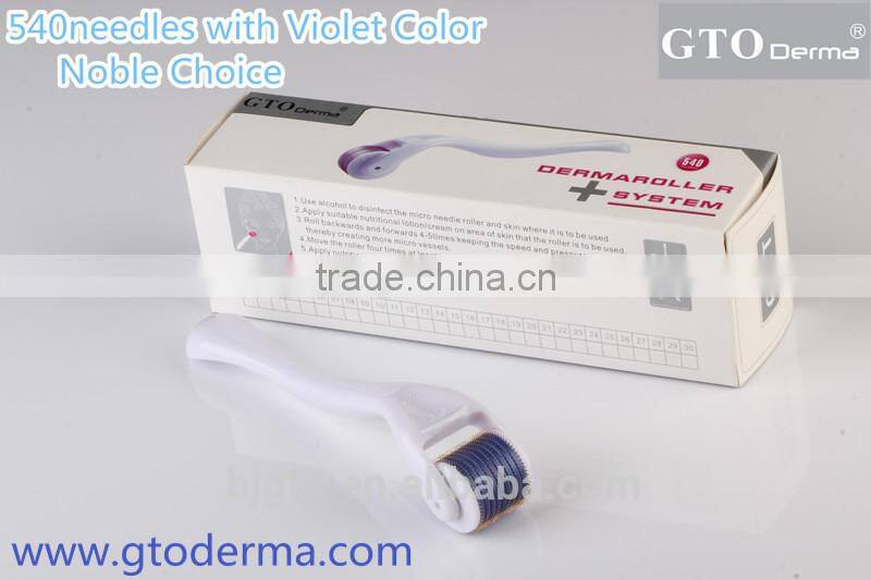 GTO 2014New GMT 540needles micro needle derma roller with blue violet head