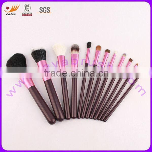 Cosmetic Brushes with Wooden Handle,Brand Name are Welcome