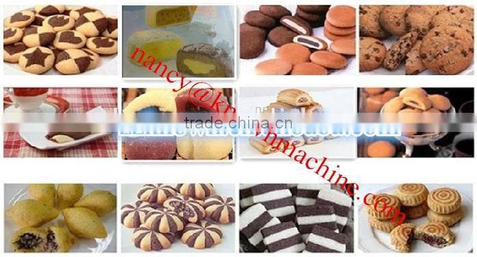 small double filling cookies making encrusting machine