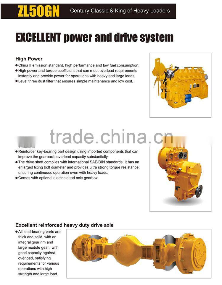 Construction Machine Front End Loader XCMG ZL50GN