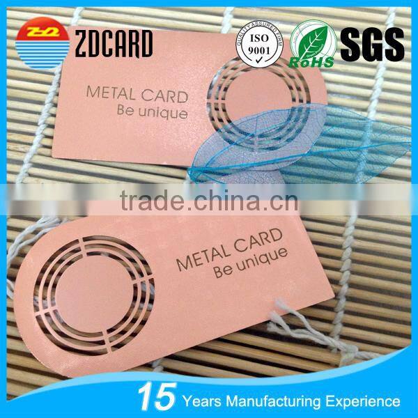 Stainless Steel Card With Magnetic Stripe Metal VIP Member Card