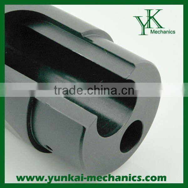 High precision and surface finish cnc turning parts, water pump spare parts, black anodization cnc machining