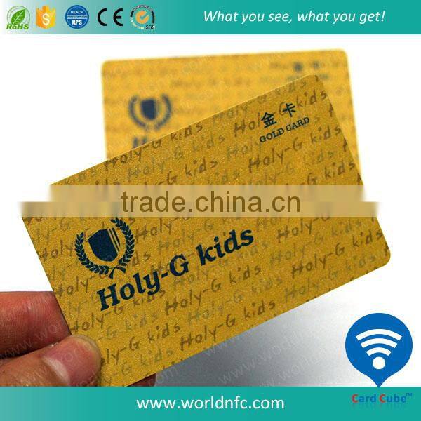 Membership VIP PVC Gold Card