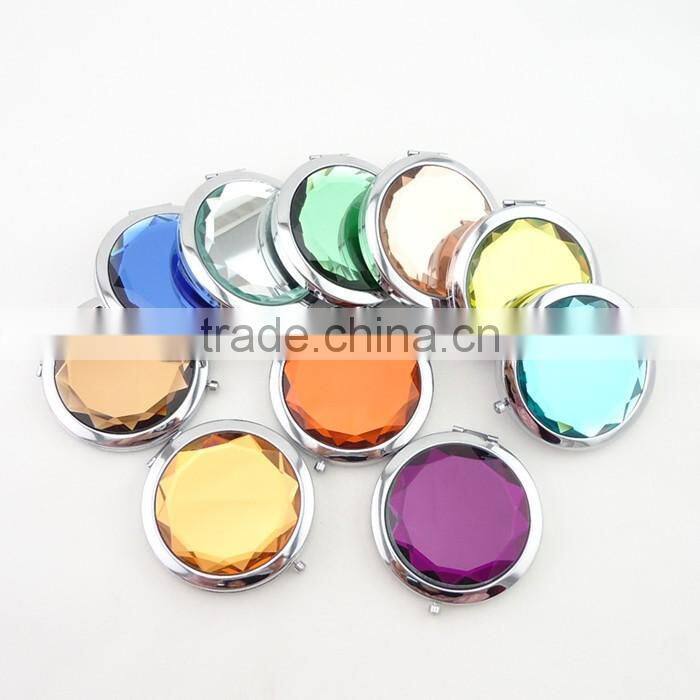 Crystal Metal Cosmetic Mirror pocket mirror compact mirror