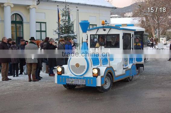outdoor Open Wagon park city tourist, trackless mini fun rtain
