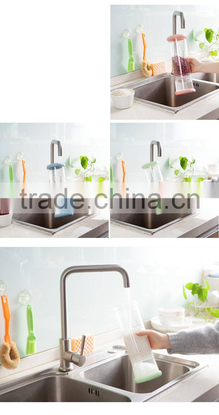 Rice Washing shaker bottle Bowl with Bottom Drainers