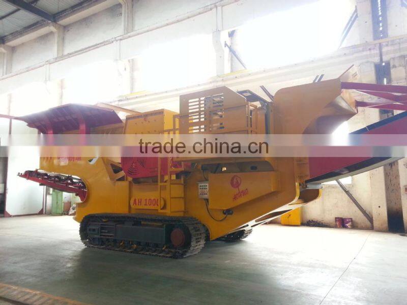 mobile crushing plant,mobile crusher AH-1000-C for sale