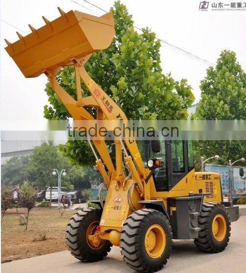 First class CE provided 2 ton front wheel loader for sale YN920 adopt Xinchai engine 0.9cbm bucket capacity