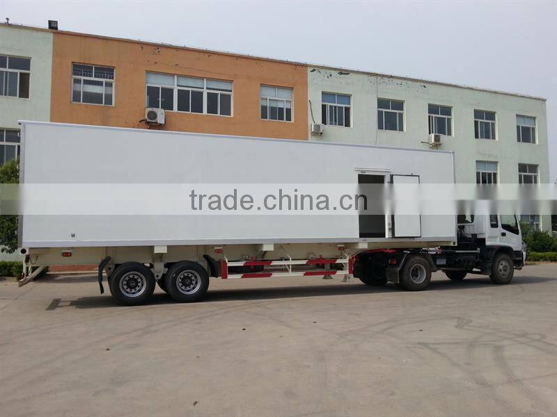 2015 hot-sale 2axles refrigerated van semi trailer/3 axles refrigerator freezer truck