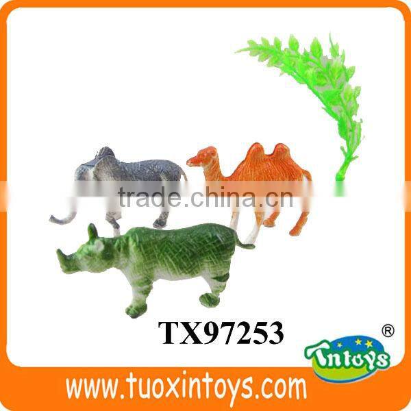 zoo animals plastic toy, natural world toy animals, flocked animals toy