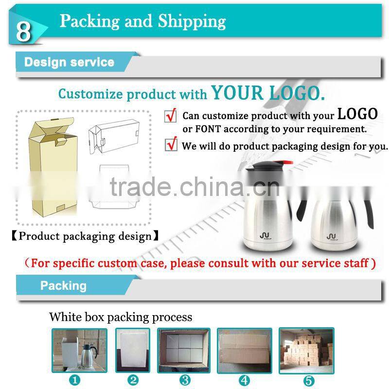 New design popular Dubai style double wall glass inner coffee jug(JGCS)