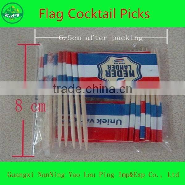 Bamboo Toothpick With Plastic Bag Packing
