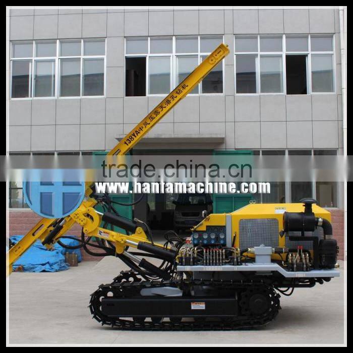 coal mining drilling rigs HF138Y Crawler type Hydraulic borehole drillling equipment with air compressor