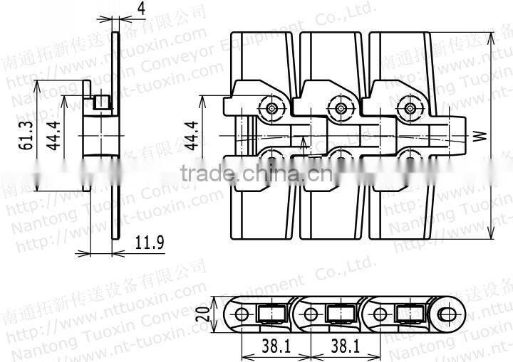 RT114 Thermoplastic Tabletop Chain