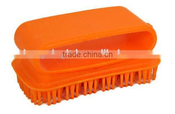 dog cat pet silicone bathing grooming cleaning brush soft durable