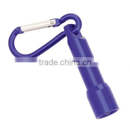 Aluminum led torch with carabiner