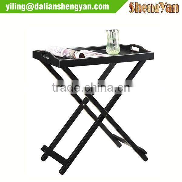 TV folding tray table with stand