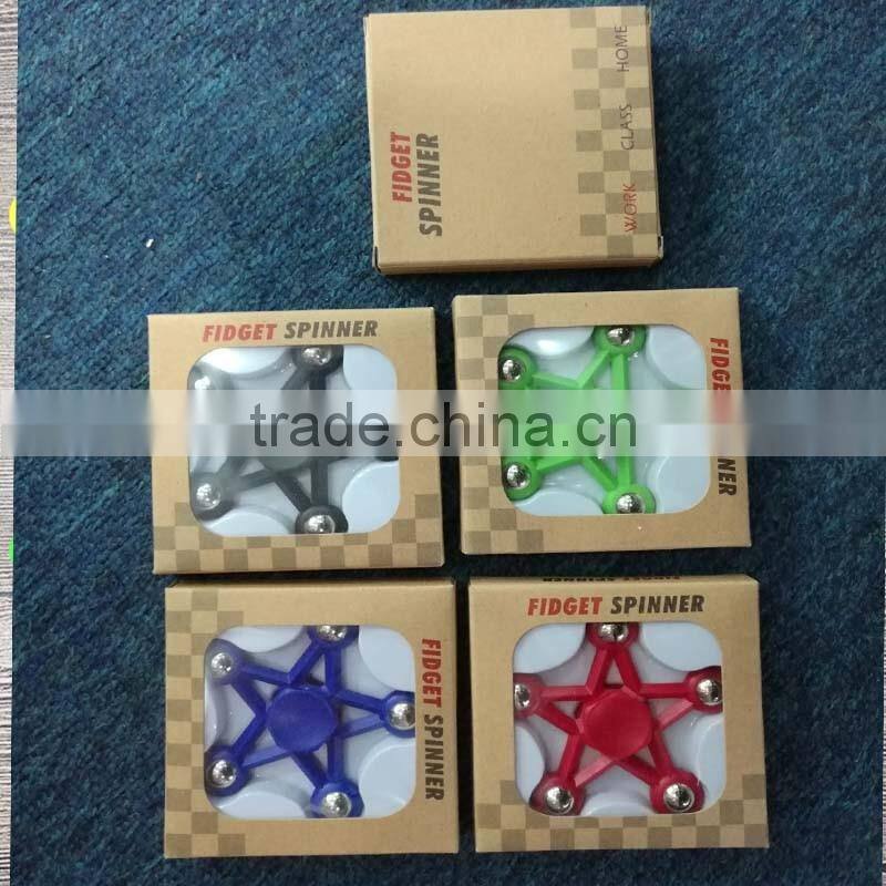 2017 EDC spinner Five Angles Fidget Spinner Hand Spinner with Ceramic bearings For ADD ADHD Anxiety Autism