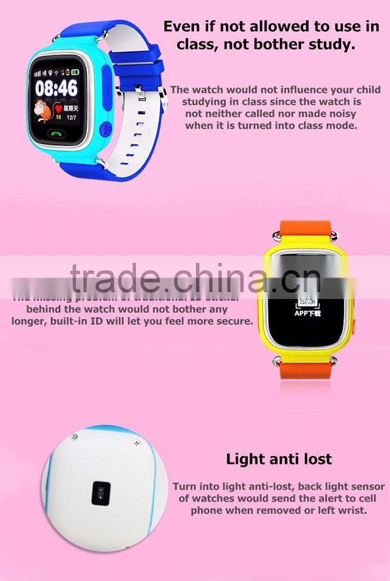 Q50/Q90 Smart Tourch GPS Watch For Kids with Russian and English Language