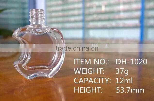 Apple shaped Nail Polish Oil Use nail polish glass bottle