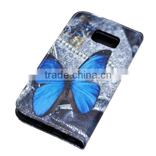 PU leather carton phone case for Samsung S7