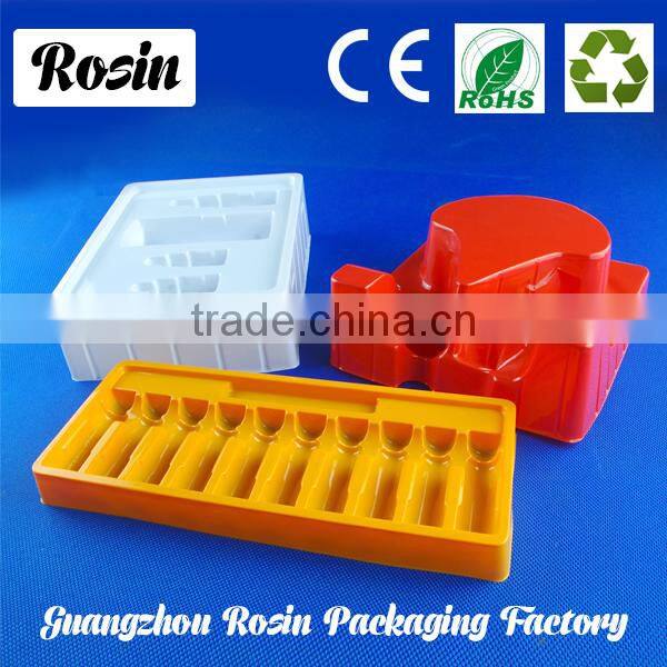 Clear fancy new design melamine plastic trays custom design