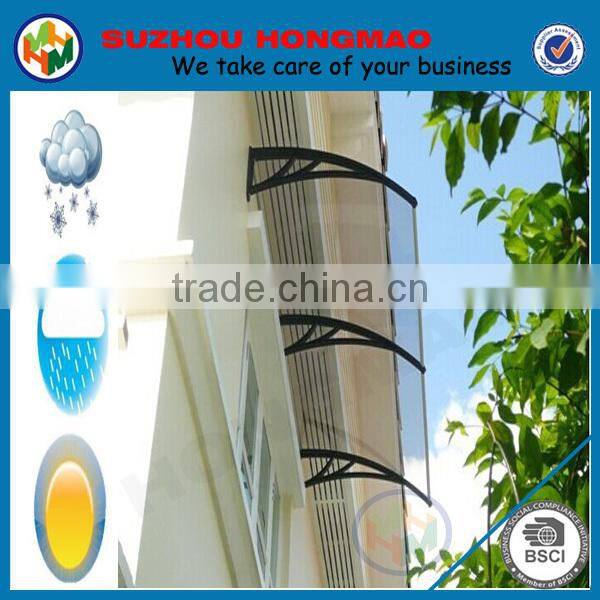 Hot Sale Europe DIY polycarbonate awning bracket, door canopy or sun rain canopy,Awning